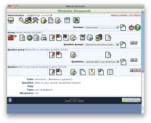 lime survey free survey software admin interface