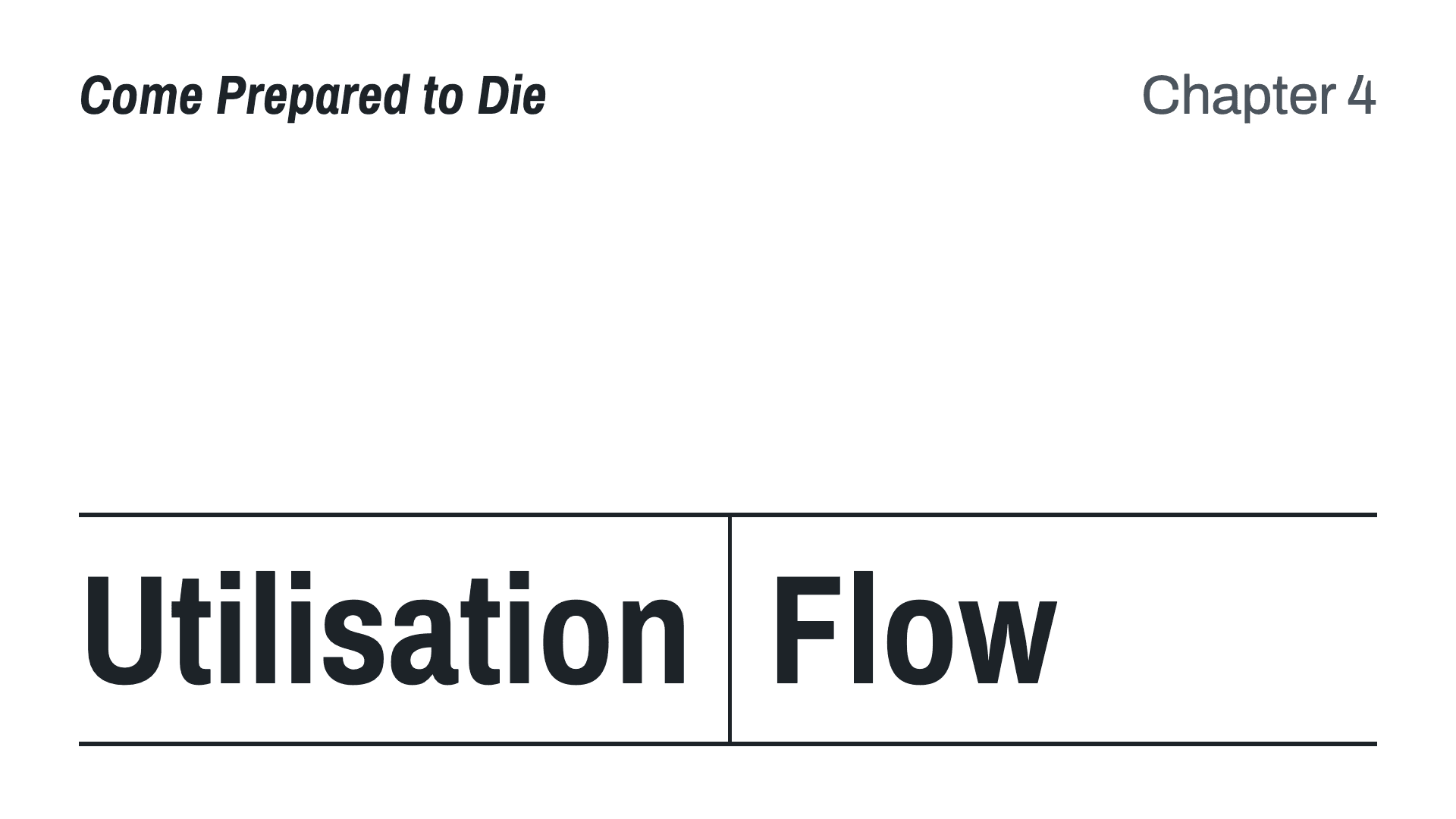 Utilisation vs flow